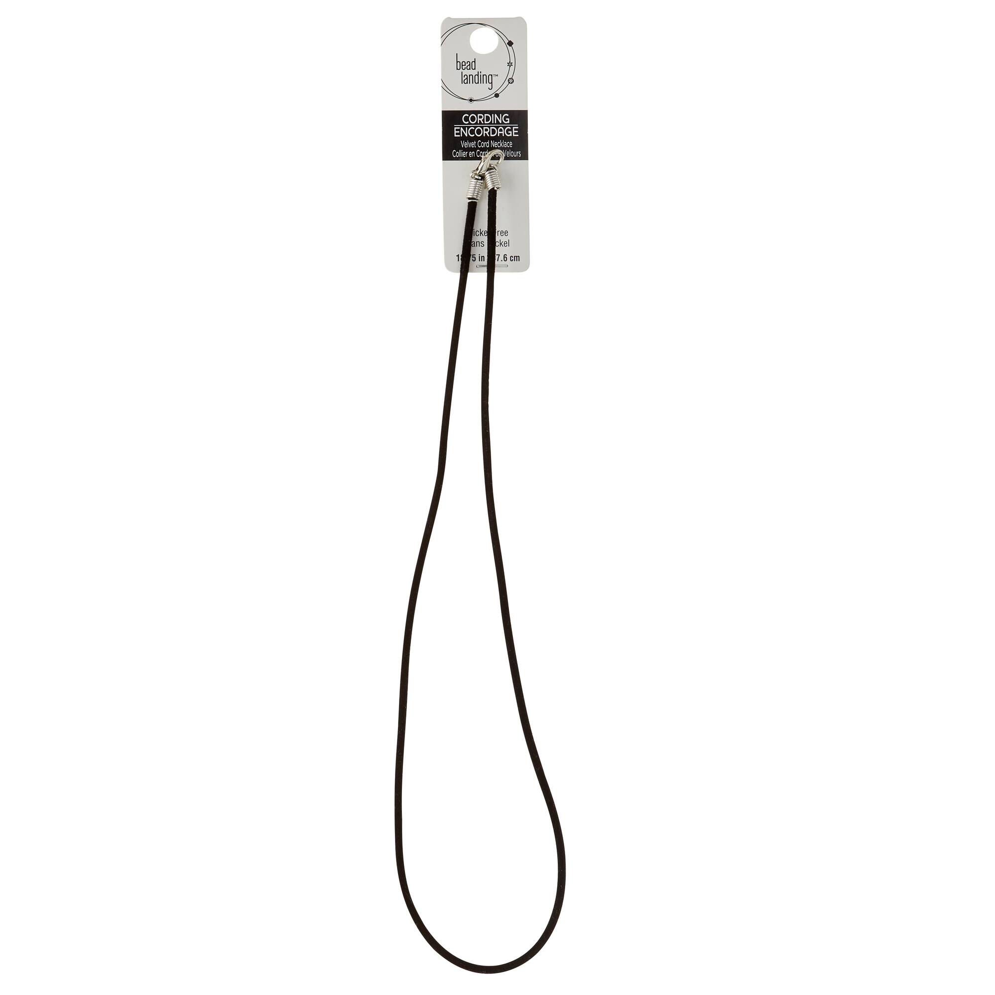 12 Pack: Black Velvet Cord Necklace by Bead Landing®